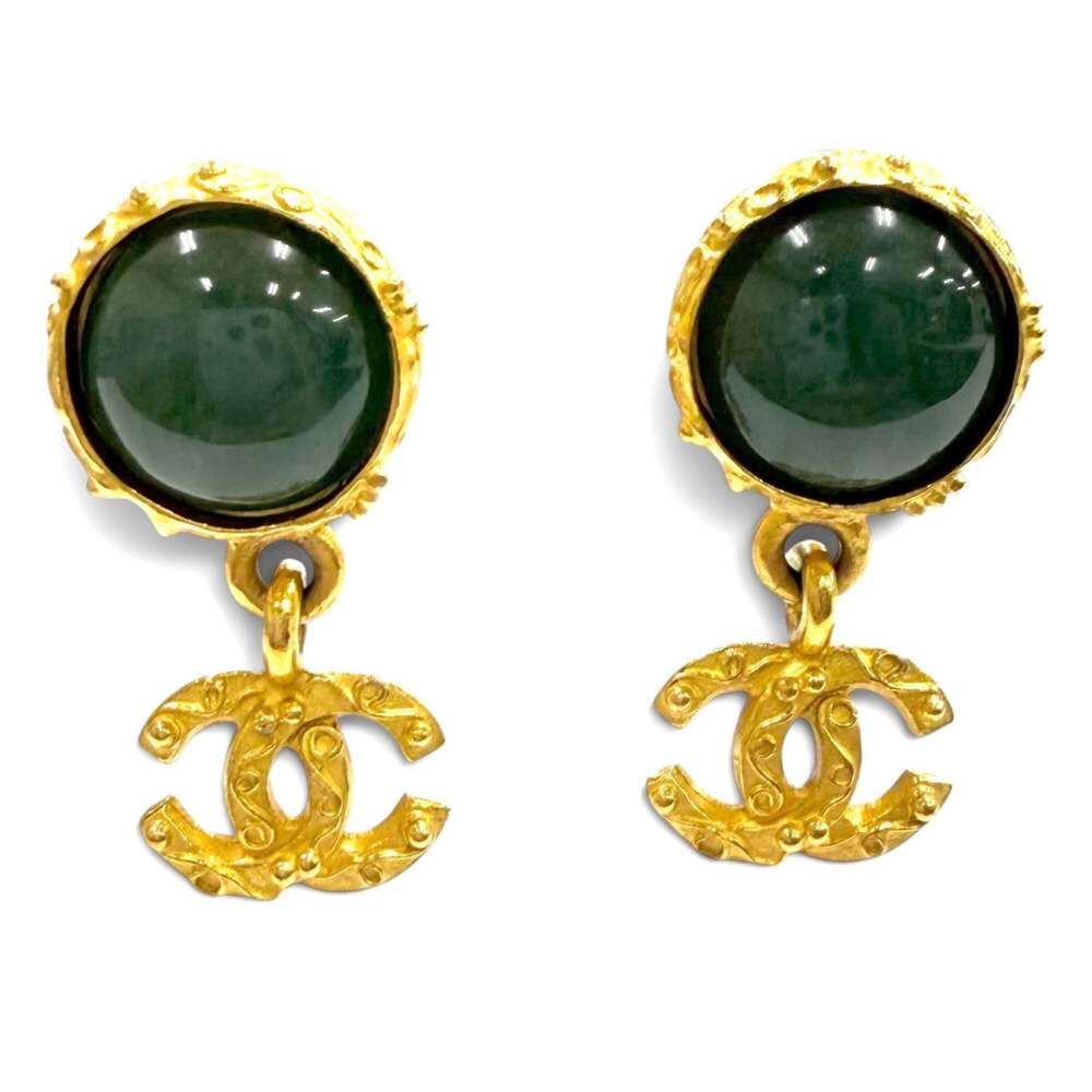 Chanel Cc Logo Clip-On Earrings Gold- #313698C10B